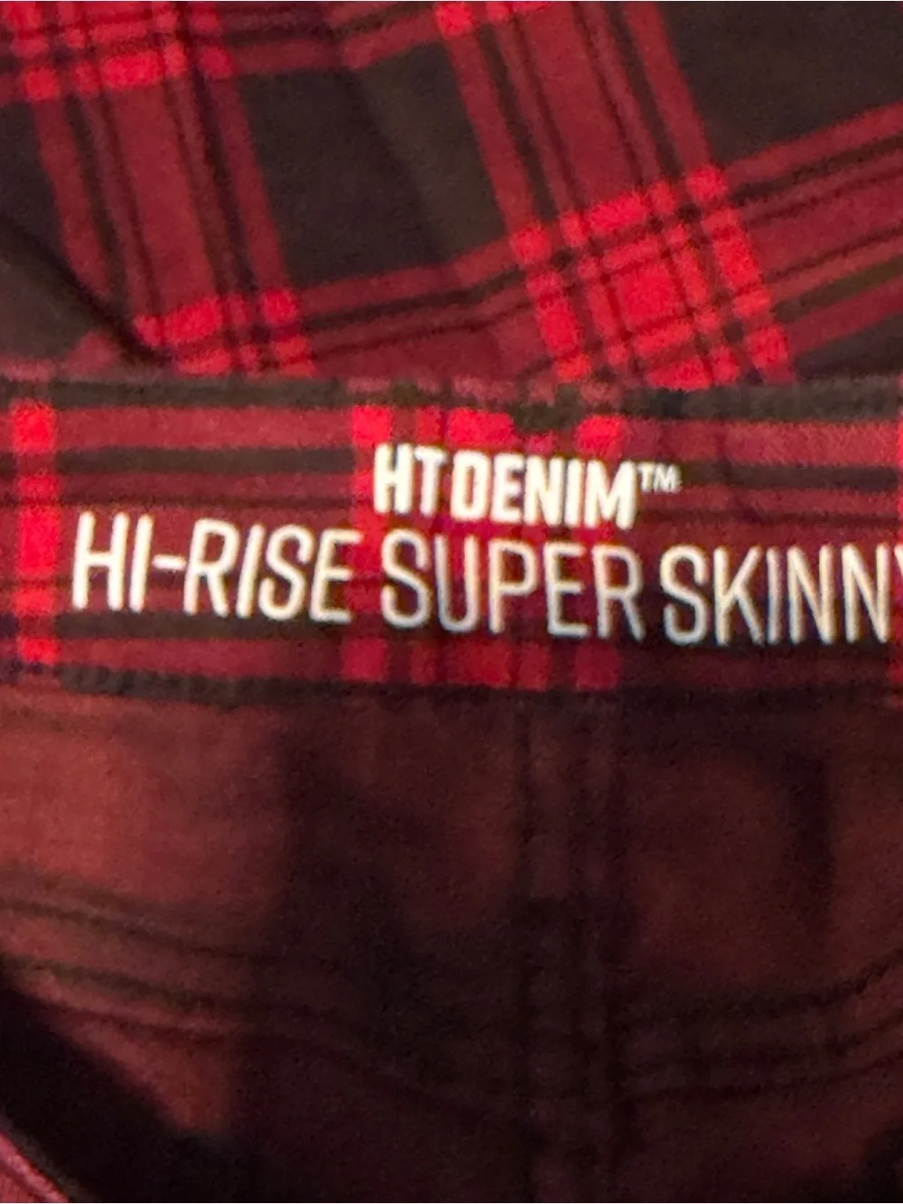 HT Denim red black